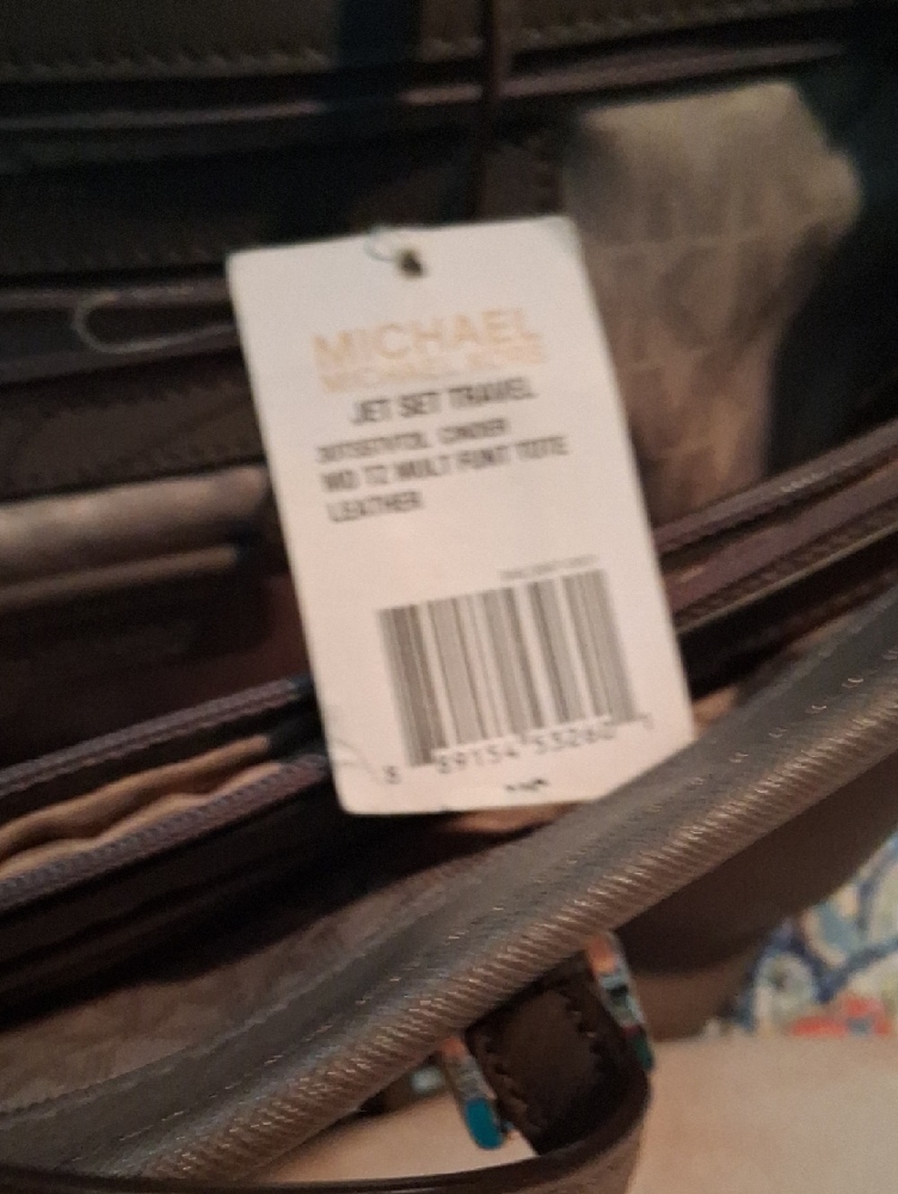Michael Kors Taupe Saffiano Leather Tote - Picture 2 of 9